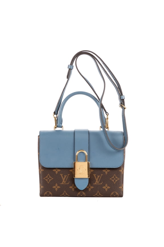 Pre-Owned Louis Vuitton Blue/Brown Locky BB Shoulder Bag Monogram Canvas