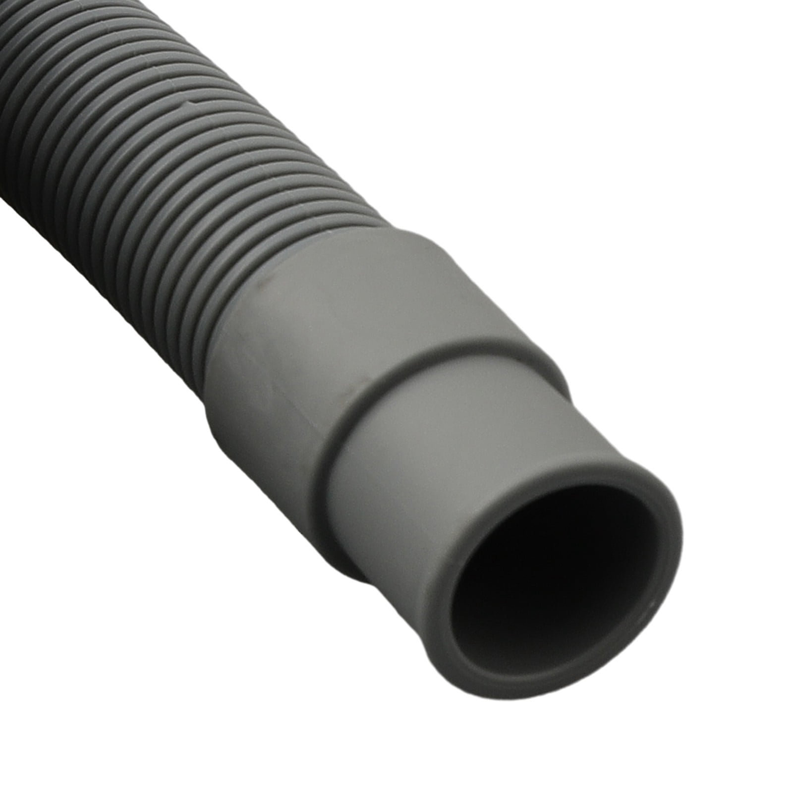 Universal Washing Machine Dishwasher Drain Hose Extension Kit 150cm Gray PP Pipe with Connector Clamps for Easy Installation Flexible Positioning