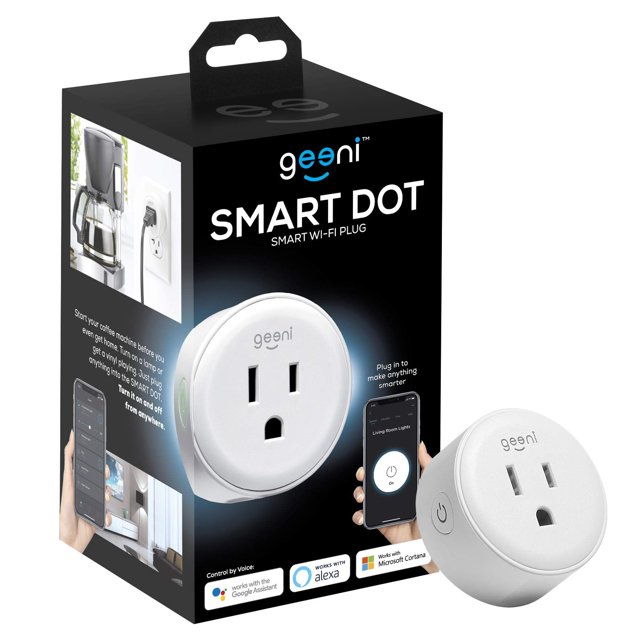 Enchufe Wi-Fi inteligente Geeni DOT blanco (paquete de 1) Alexa Google