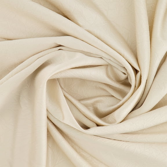 Zelouf Alyce Textured Satin , Sewing, DIY, Crafts Fabric by the Yard, Vanilla, 3 Yard