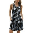 thumbnail image 7 of Aiyino Women's Sleeveless Summer Casual Sundress Short Dress With Pockets, 7 of 7