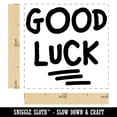 thumbnail image 2 of Good Luck Cute Text Self-Inking Rubber Stamp Ink Stamper - Purple Ink - Small 1 Inch, 2 of 7