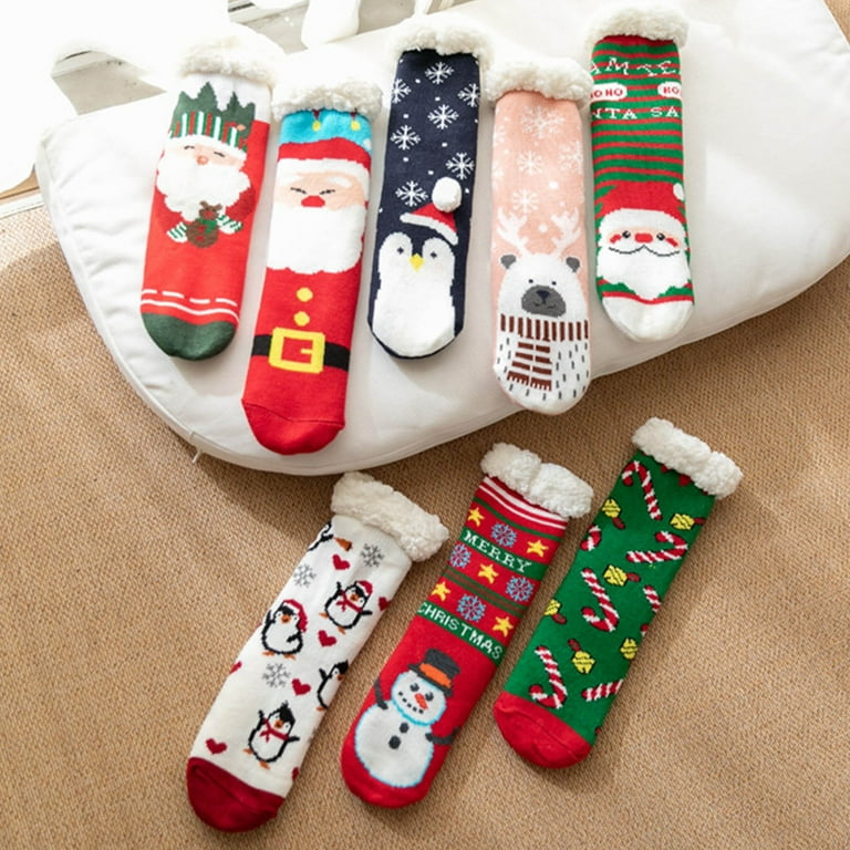 Labakihah christmas stockings Womens Slipper Socks Fuzzy Cozy