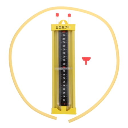 GETAJGHSD 1Set High Accuracy Alloy U Shaped Manometer for Water and Gas Pipeline Pressure