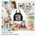 thumbnail image 3 of DouZhe Lunch Bags for Women and Men, Cool Motorcycle Club Prints Reusable Portable Insulated Cooler Waterproof Lunch Tote Bag for Travel Work School Picnic, 3 of 7