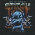 thumbnail image 2 of Women's Lilo & Stitch 80s Rocker Stitch Racerback Tank Top Black Heather 2X Large, 2 of 4