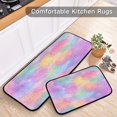 thumbnail image 5 of 2-Piece Kitchen Mat Set Non Slip Washable Floor Mats Decorative Rugs for Kitchen Sink Laundry Rainbow Flower Pattern, 5 of 7