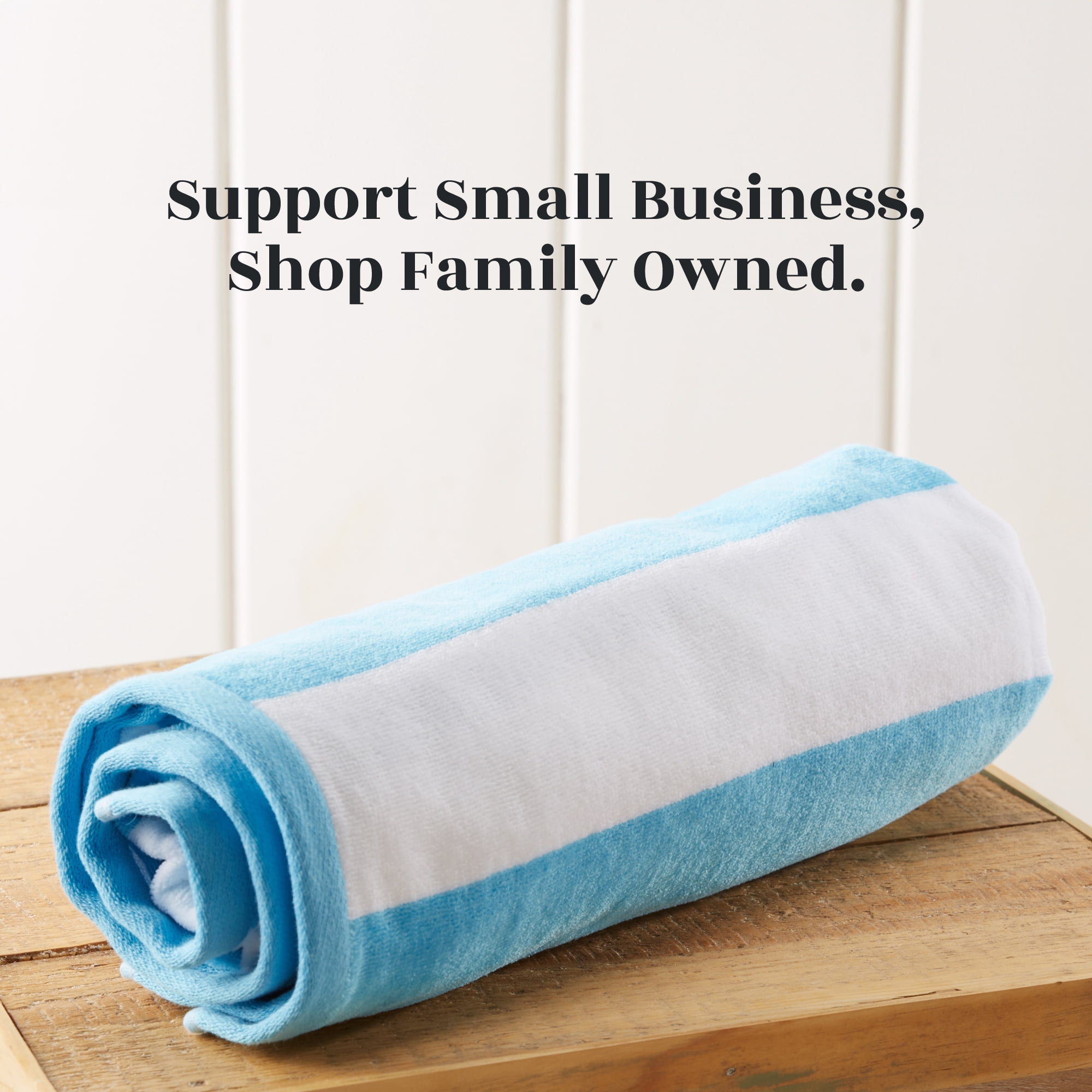 100% Cotton Velour Cabana Beach & Pool Towels - 4 Pack, 30" x 60"