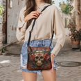 thumbnail image 5 of Kuiaobaty Rose Skull Print Crossbody Bag for Women, Waterproof Zipper Vegan Leather Crossbody Handbag with Adjustable Shoulder Strap Lightweight Travel Casual Hobo Purse, 5 of 7