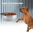 thumbnail image 3 of Tebru Stainless Steel Hanging Food Water Bowl Feeder for Cat Pet Dog Puppy Crate Cage, Food Water Bowl, Food Water Bowl Feeder, 3 of 8