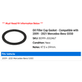 thumbnail image 2 of Oil Filler Cap Gasket - Compatible with 2009 - 2021 Mercedes-Benz G550 2010 2011 2012 2013 2014 2015 2016 2017 2018 2019 2020, 2 of 2