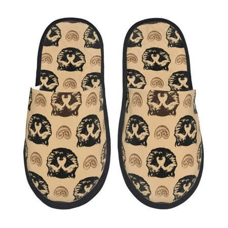 

Slippers for Women/Men - Cute Raccoon Love Soft Plush Warm Slip-on Slippers House Slippers Indoor House Shoes