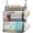 Multicolor, variant on Hanging Closet Organizer Storage - 3 Tier Metal Stackable Hanging Closet Shelves with Dividers and S Hooks, Foldable Clothes Shelves for Clothes, Pants, Shoes, Coat, Hats Clutches Accessories