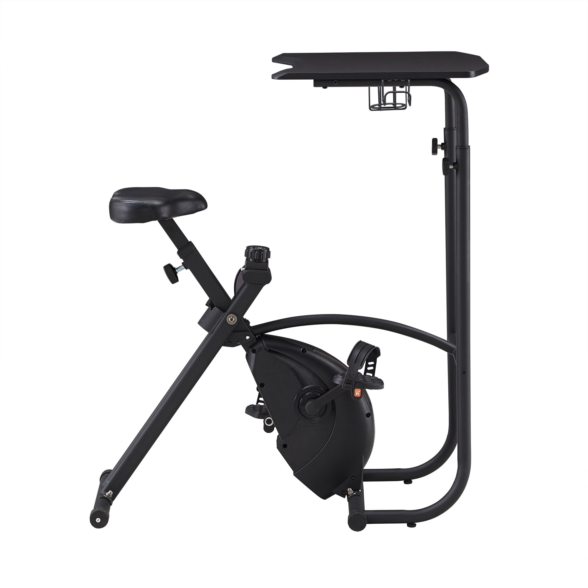 Weston Home Huntley Exercise Bike Desk, Black Finish