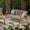 Natural+Gray, variant on Harper & Bright Designs Patio 3 Seater Wicker Sofa, All Weather Rattan Couch for Balcony Backyard, Gray