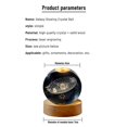 thumbnail image 4 of 3d Crystal Ball Decoration Desk Luminous Lamp (6cm Ball+base) Usb Carved Crystal Ornaments, 4 of 5