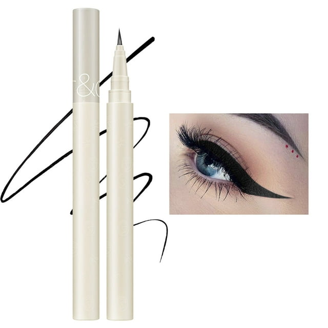 ERTUTUYI Liquid Eyeliner Pencil Color Waterproof Easy Fine Hair Brush