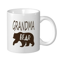 Waldeal Grandma Bear Coffee Mug for Grandmother, Mom, Wife, Unique Ceramic Mug, Fun Gifts for Her on Mother's Day, Birthday, Christmas, Cute Tea Cup for Moms, Wives, and Coffee-Loving Women