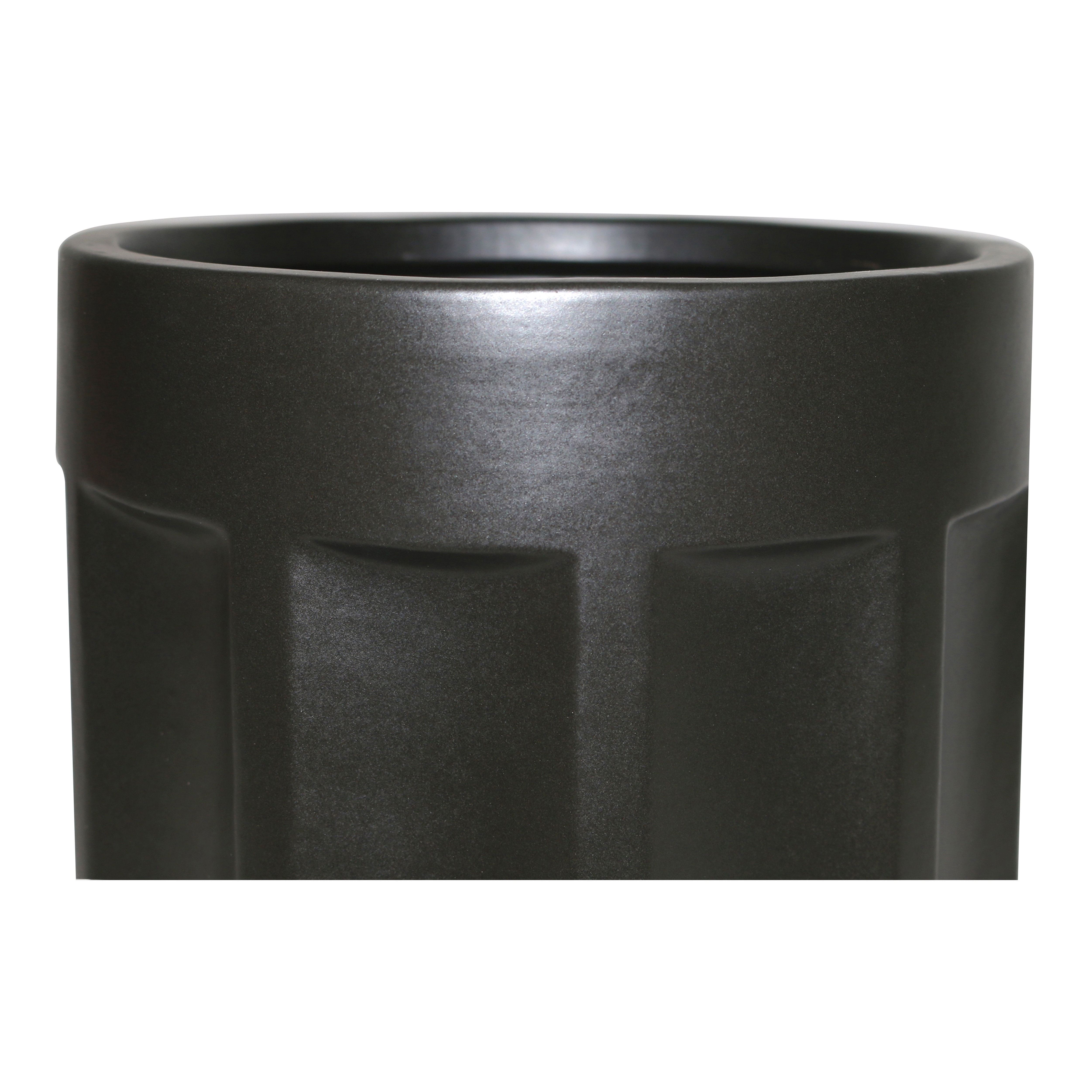Better Homes & Gardens 5" x 5" x 5" Round Black Ceramic Plant Planter