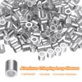 thumbnail image 3 of 200 Pcs Aluminum Crimping Loop Sleeves for 3/32" Diameter Wire Rope, Round Wire Rope Sleeve for Cable Line End, 3 of 6