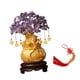 thumbnail image 2 of Árbol del dinero Feng Shui, adornos de monedas, soporte decorativo de bonsái chino para mesa M Púrpura, 2 of 8