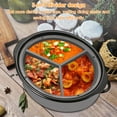 thumbnail image 4 of Slow Cooker Divider Liner fit 6QT Reusable & Leakproof Silicone Divider Dishwasher Safe Cooking Liner for 6 Quart Pot Easy Cleanup, 4 of 7
