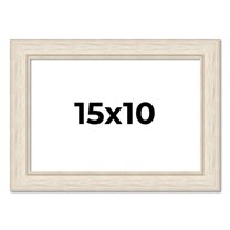 15x10 Frame White Real Wood Picture Frame Width 1.75 inches | Interior Frame Depth 0.5 inches |