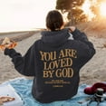 thumbnail image 3 of LEKDFST Christian Hoodies for Women Faith Jesus Bible Verse Oversized Sweatshirt You Are Loved By God Inspirational Pullover Tops GY2 XXL, 3 of 5