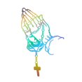 thumbnail image 1 of Clerance! Green 32x20cm Personalized Rosary Gesture Car Sticker Car Sticker Car Sticker Can Come To Pi, 1 of 5