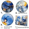 thumbnail image 3 of Designart "Garden Of Elegant Blue Pansies" Pansies Floater Framed Canvas Art Print, 3 of 5
