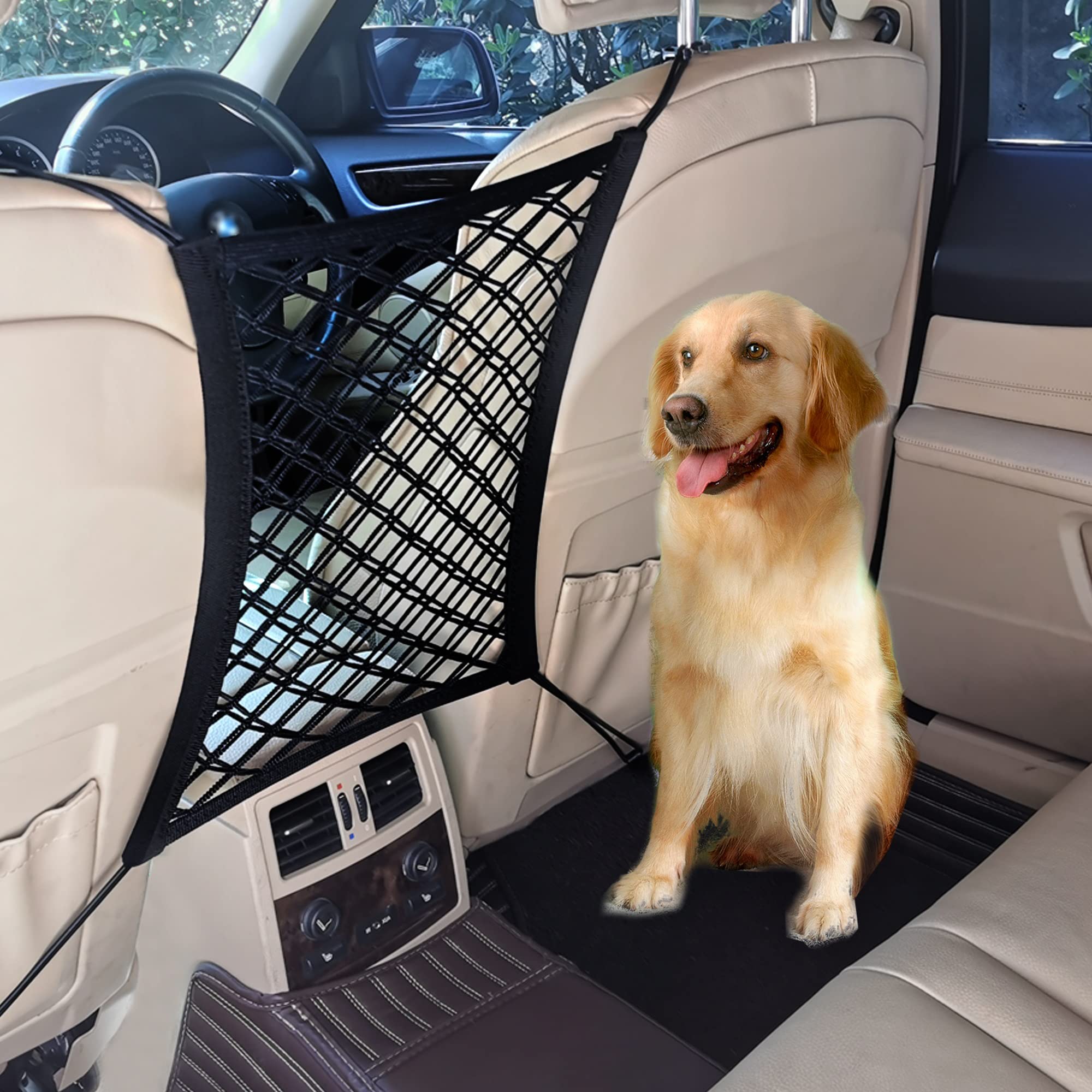 Tonruy Car Dog Barrier,Dog Car Net Barrier,Pet Barrier,Auto Safety Mesh