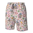 thumbnail image 4 of Cauagu Hello Summer With Gnome Print Men's Swim Trunks,Hawaiian Bathing Suit Swimsuits Beach Shorts with Pockets for Men Quick Dry Swimming Board Shorts-X-Large, 4 of 6
