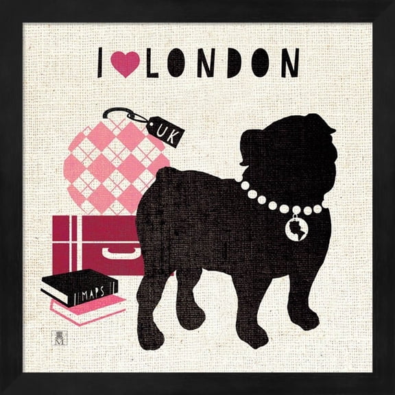 Metaverse Studio Mousseau 'London Pooch' Framed Art