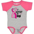 thumbnail image 3 of Inktastic Breast Cancer Awareness I Support My Gigi with Pink Ribbon Boys or Girls Baby Bodysuit, 3 of 5