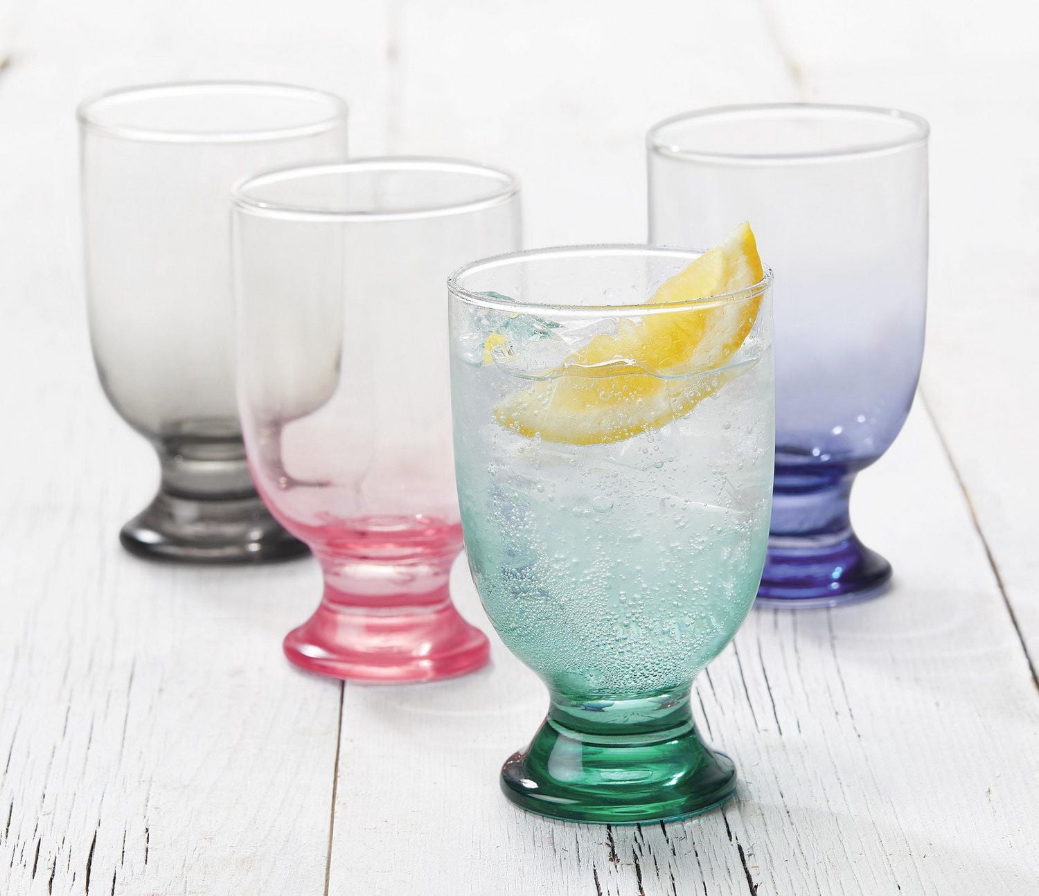 Serendipity coloured goblet set of four