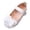 j-White27, variant on LIIPEE Girls Dress Shoes Solid Color Bow Decoration Soft Sole Flat Bottom Princess Shoes Children Hook And Loop Elegant Comfortable Breathable Footwear,4-4.5 Years