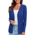 thumbnail image 2 of Urban CoCo Women's Button Down Lightweight Knit Cardigan Sweater with Pockets, 2 of 7