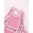 thumbnail image 5 of iiniim Kids Girls Tank Sleeveless Halter Sequins Cutouts Back Gymnastics Dance Ballet Bodysuit Dancewear, 5 of 7
