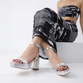 thumbnail image 5 of Cushionaire Cherry Platform Heels for Women – Women's Dress Sandals with Chunky Block Low Heel with Adjustable Ankle Strap - Runs Large, Size Down Half Size, 5 of 27