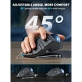 thumbnail image 4 of Ergonomic Wireless Trackball Mouse, Adjustable Angle, Thumb Control, Quiet Click, Rechargeable, Multi-Device Bluetooth & USB, for Windows Mac-Grey Ball, 4 of 9