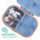 thumbnail image 4 of Organizador de pastillas de viaje, pequeño, con 7 compartimentos de rejilla, pastillero de gran capacidad, estuche portátil para medicamentos, diario, semanal, 4 of 5