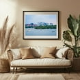 thumbnail image 3 of Boating the Potomac - Washington District of Columbia Photography City Skyline Boat Architecture Bridge Harbor Black Framed Wall Art Print 5 x 7 inches, 3 of 4