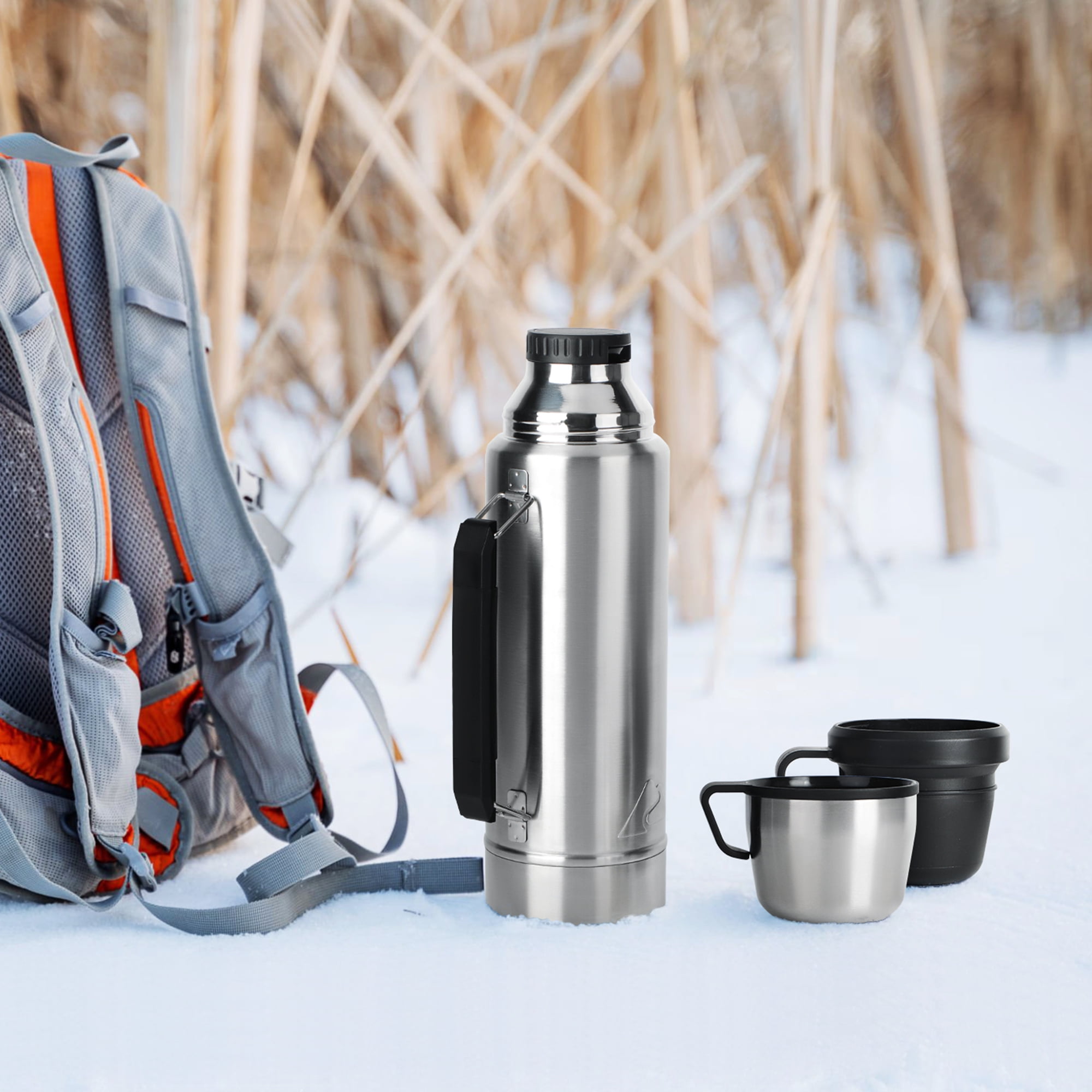 Ozark Trail 1.1-Liter Stainless Steel Insulated Water Bottle, Silver