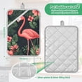thumbnail image 6 of Yayeee Pot Holders Kitchen Heat Resistant with Pocket 7"x9.8" Cotton Oven Cooking Hot Pads, Red Flamingo Pattern, 6 of 7