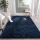 thumbnail image 2 of - Alfombra esponjosa azul marino para recámara, sala de estar, 4 x 6 pies, rectangular, alfombra mullida de felpa para niñas y niños, alfombra antideslizante y lavable para cuarto de bebé,, 2 of 5