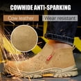 thumbnail image 2 of LAoutun Work Boots for Men Slip on Welding Steel Toe Boots Indestructible Brown, 2 of 6