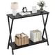 thumbnail image 1 of Qinaqin 41.3 inch Narrow Sofá Tables para Entryway Industrial cm de Alturaallway Mesa con Outlet Estante y Metálico Frame Living Sala Foyer Dormitorio, 1 of 8