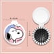 thumbnail image 3 of Espejo plegable de dibujos animados de peluche Kawaii Snoopy Charlie Brown Woodstock con peine de airbag, juguete de peluche de anime para niña, regalo de cumpleaños, 3 of 5