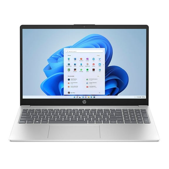 HP 15-fc0081nr 15.6" FHD IPS Micro-Edge Anti-Glare Display Laptop - AMD Ryzen 3 7320U 2.4GHz Processor; 8GB LPDDR5-5500 Onboard RAM; 256GB NVMe M.2 SSD; Windows 11 Home - Natural Silver