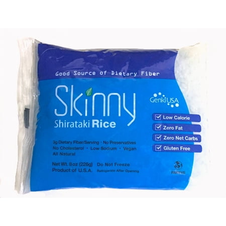 (2 Pack) Skinny Shirataki Rice Noodles, 8 Oz